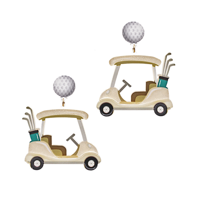 Golf Cart Earrings