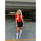 Bulldawg red bodysuit