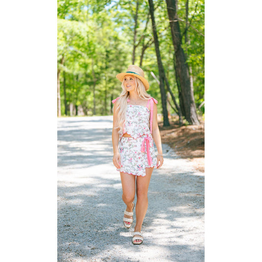 Garden bloom skort set