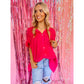 Hot Pink Flowy shirt