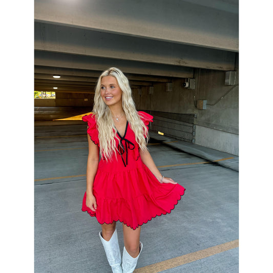 Glory glory scalloped dress