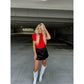 Bulldawg red bodysuit
