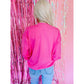 Bow Sequin Sweater-Pink