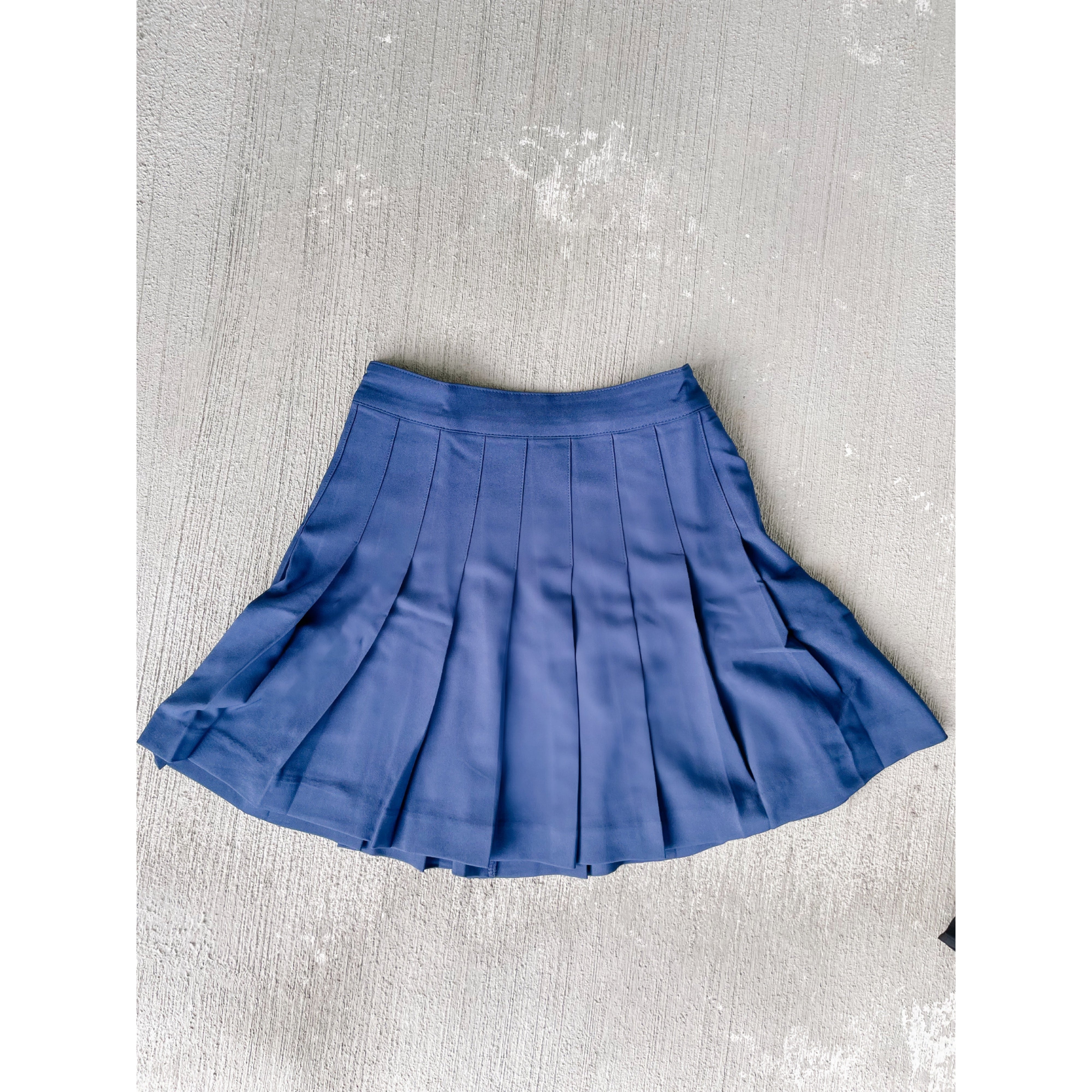 Navy pleated tennis skirt best sale