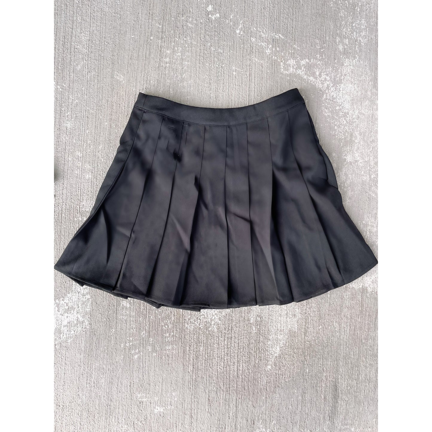 Pleated Tennis Skirt- Black