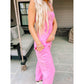 Sweet in Pink Jumpsuit