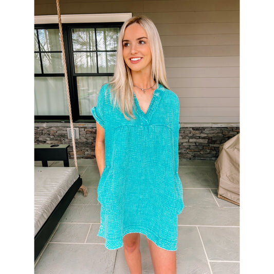 Teal lover dress