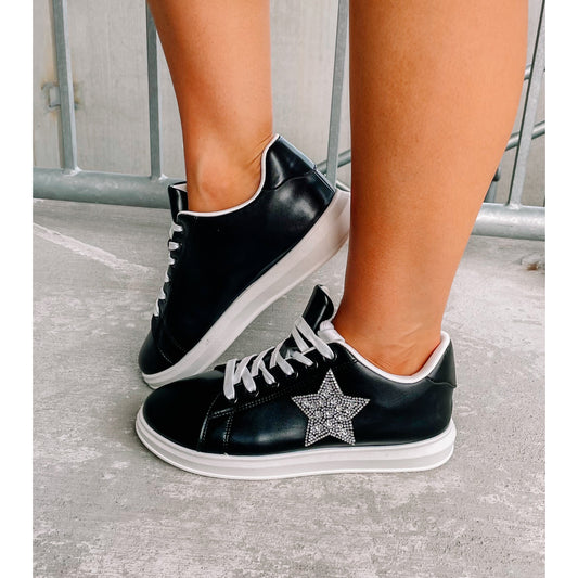 Metallic Star Sneakers