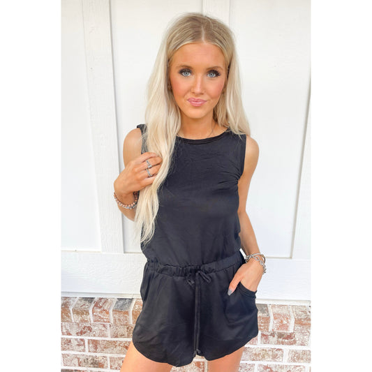 Casual Romper in Black