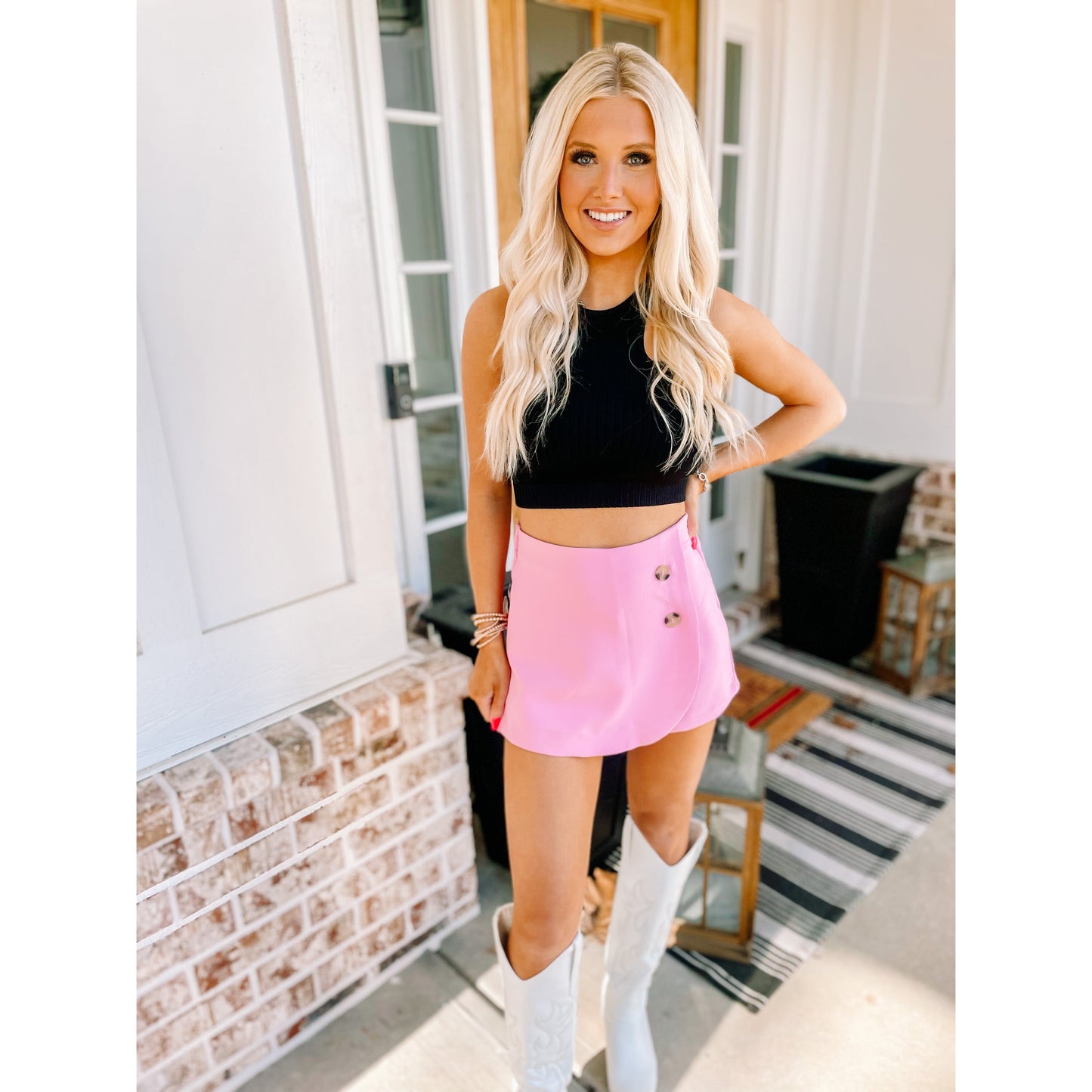 Pink Mini Skirt