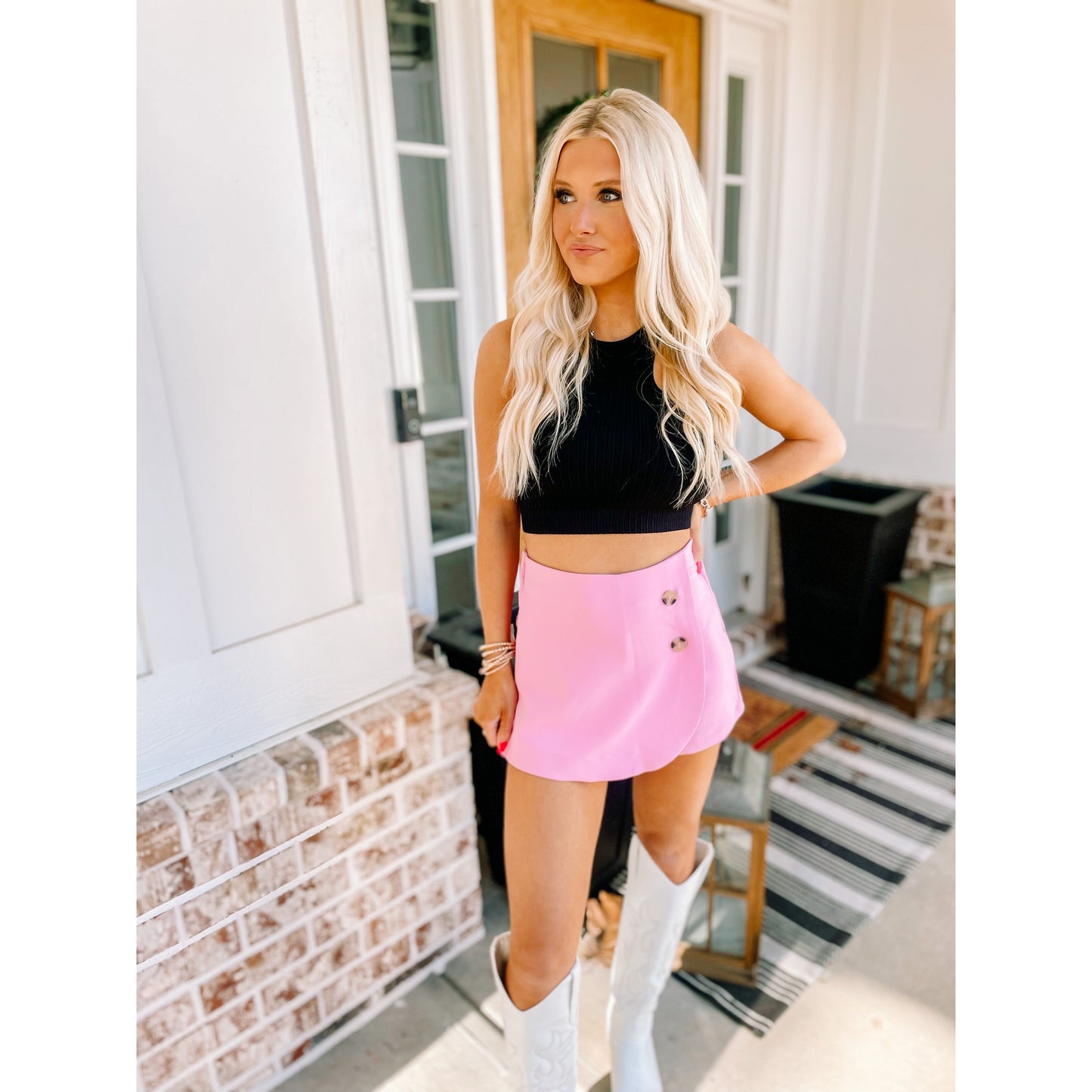 Pink Mini Skirt