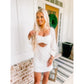 White cut out dress