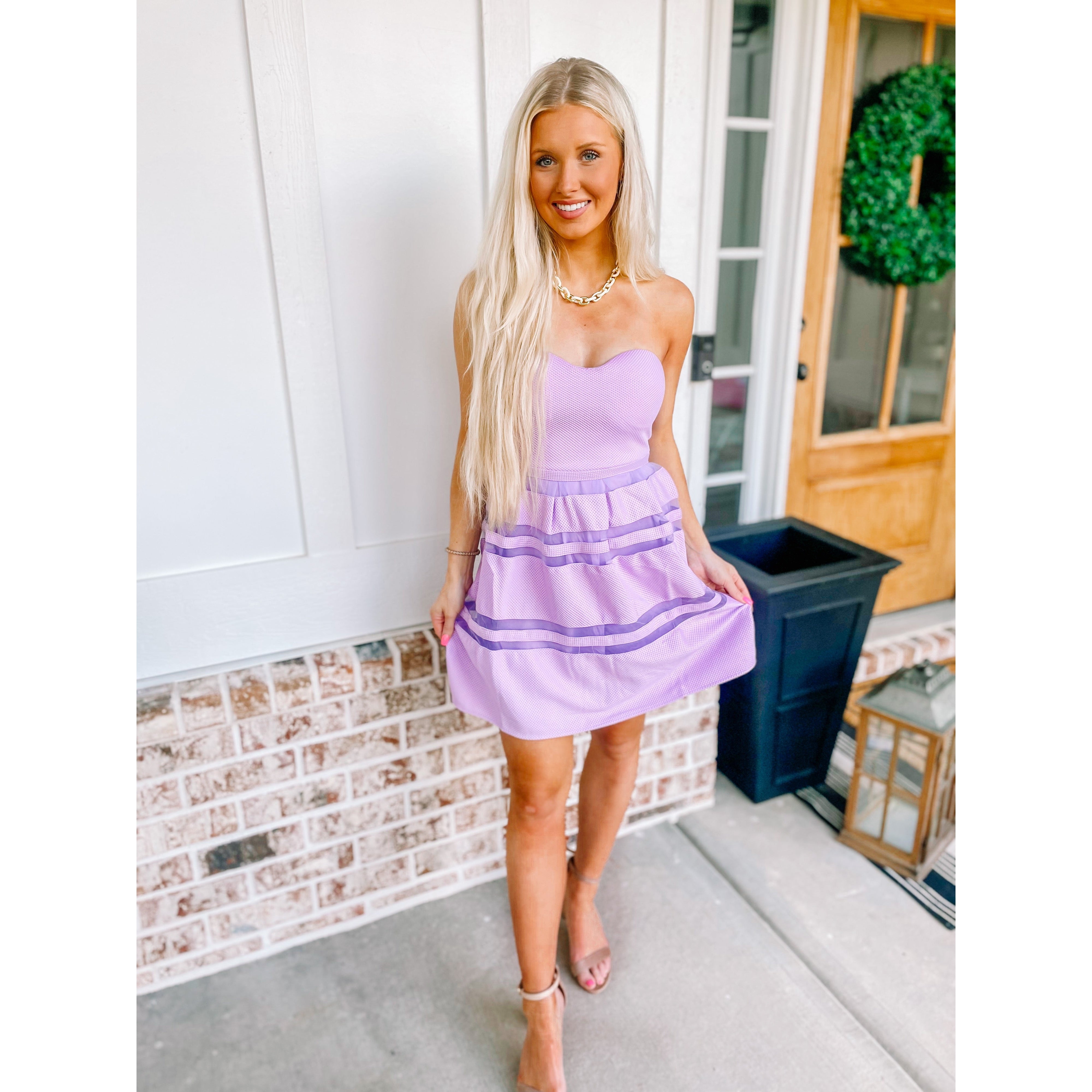 Lavender Tube dress Maddie Claire s Boutique